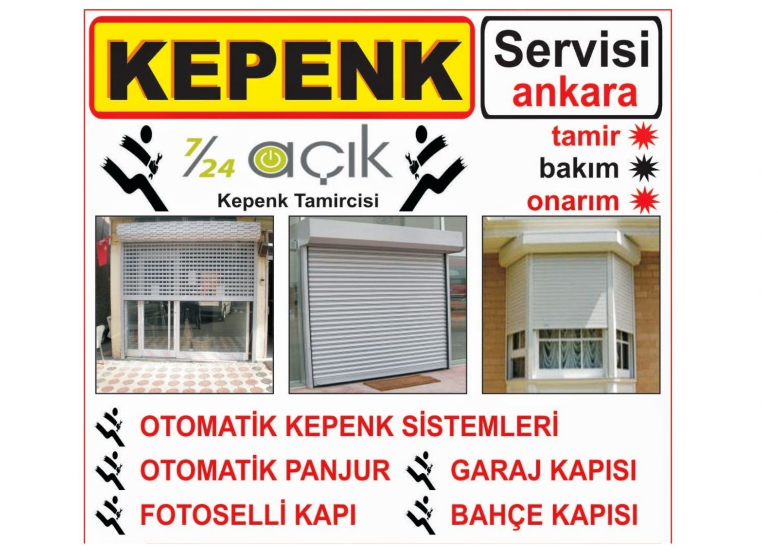 Yenimahalle Kepenk ve Panjur Tamiri 
